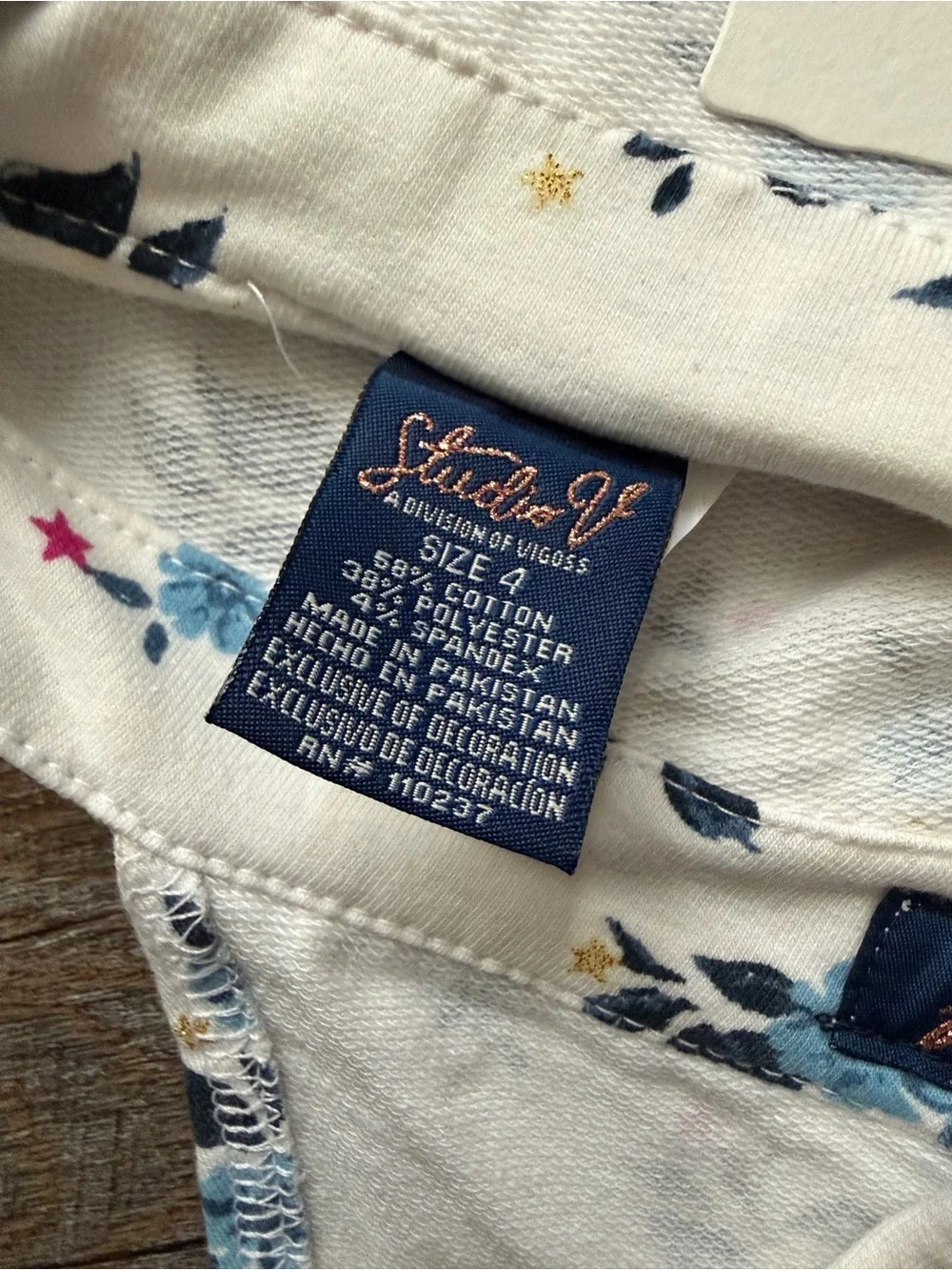 Floral Denim Shortalls with Blue and Pink Accents